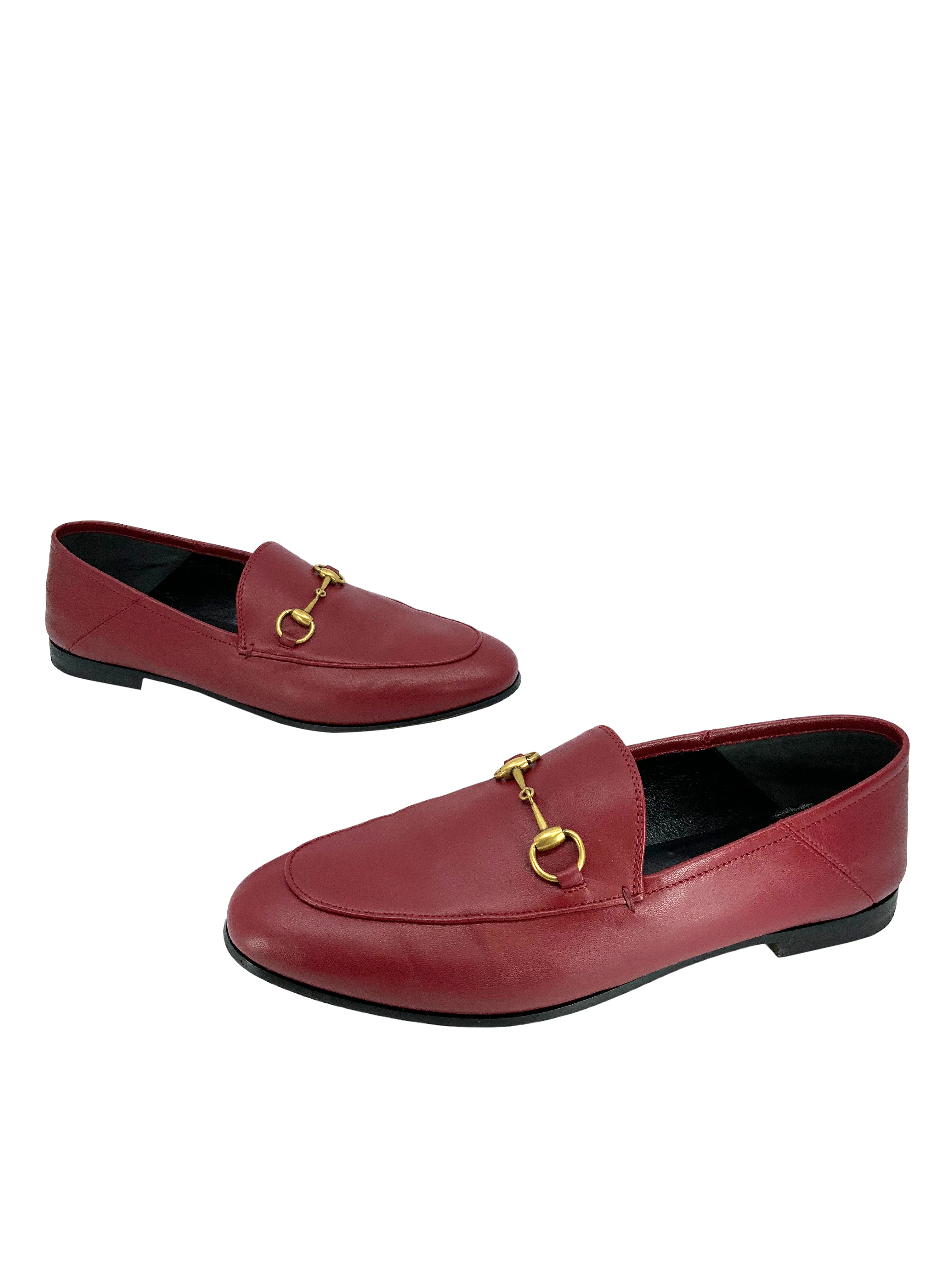 Gucci Agnello Plonge Horsebit Loafers Size 8.5