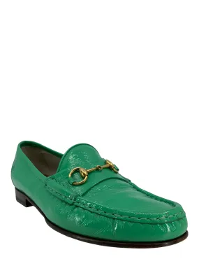 Gucci Classic Patent Leather Horsebit Loafers Size 8