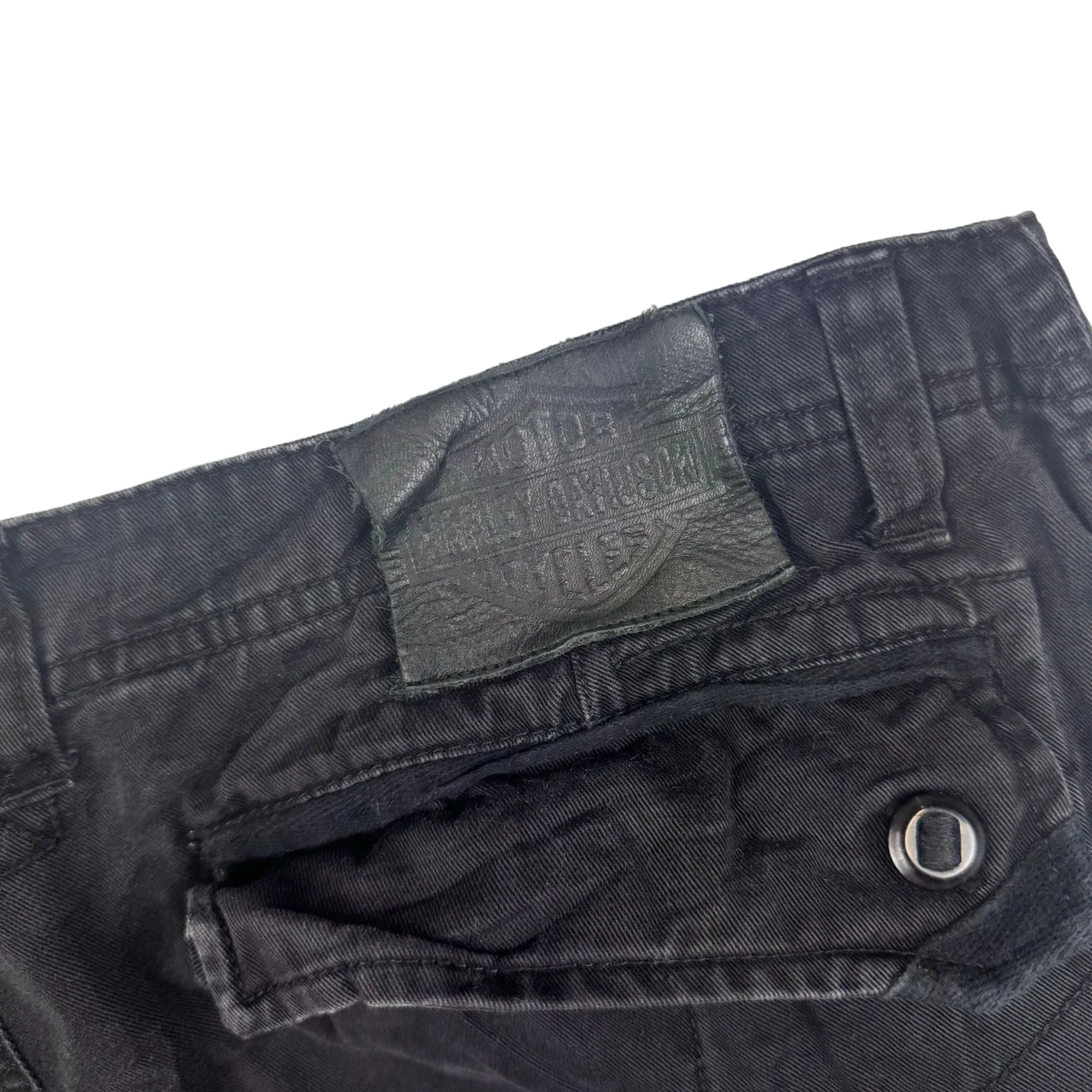 Harley Davidson Motor Clothes Black Cargo Pants