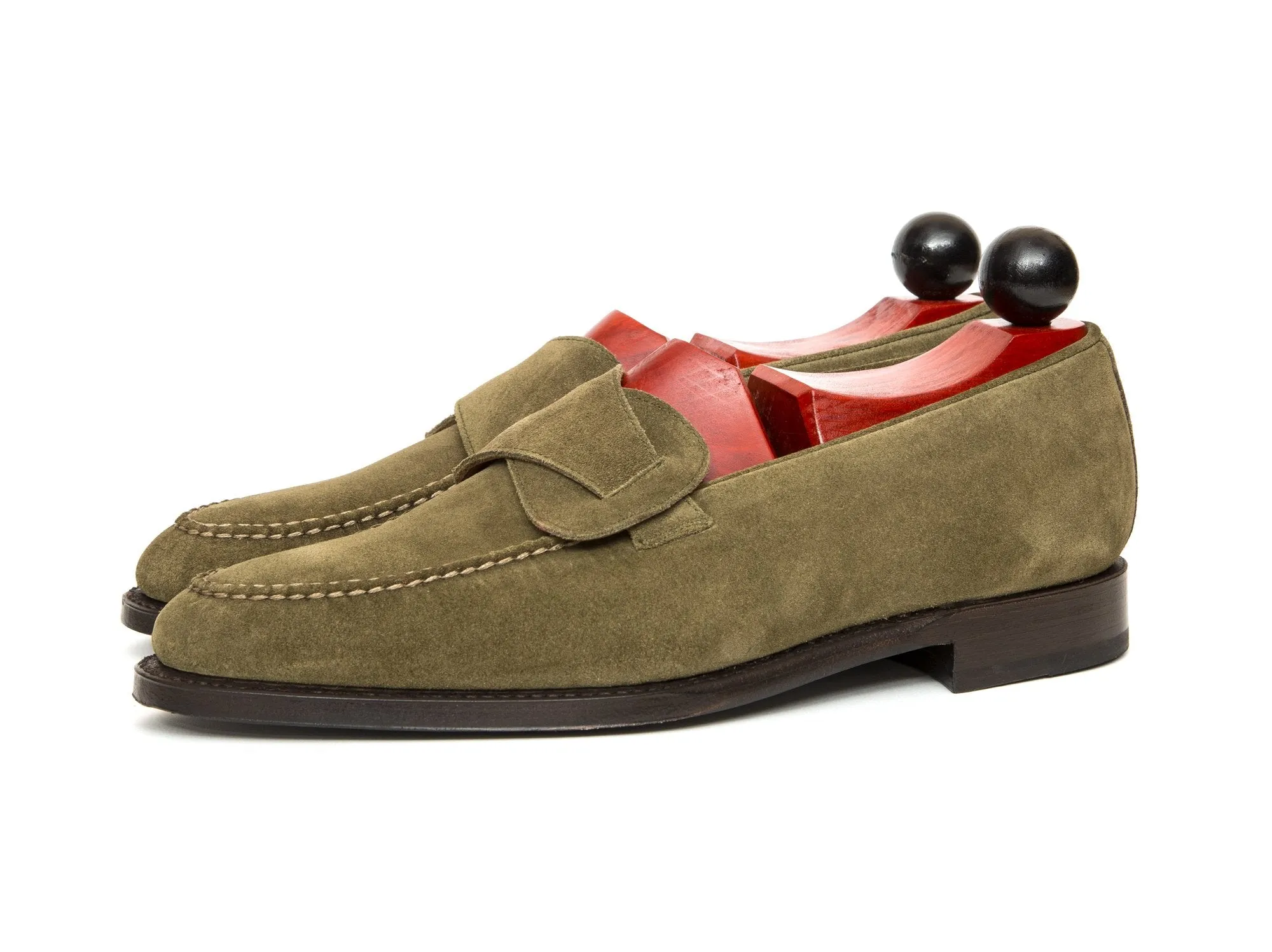 Hawthorne - MTO - Olive Suede - TMG Last - Single Leather Sole