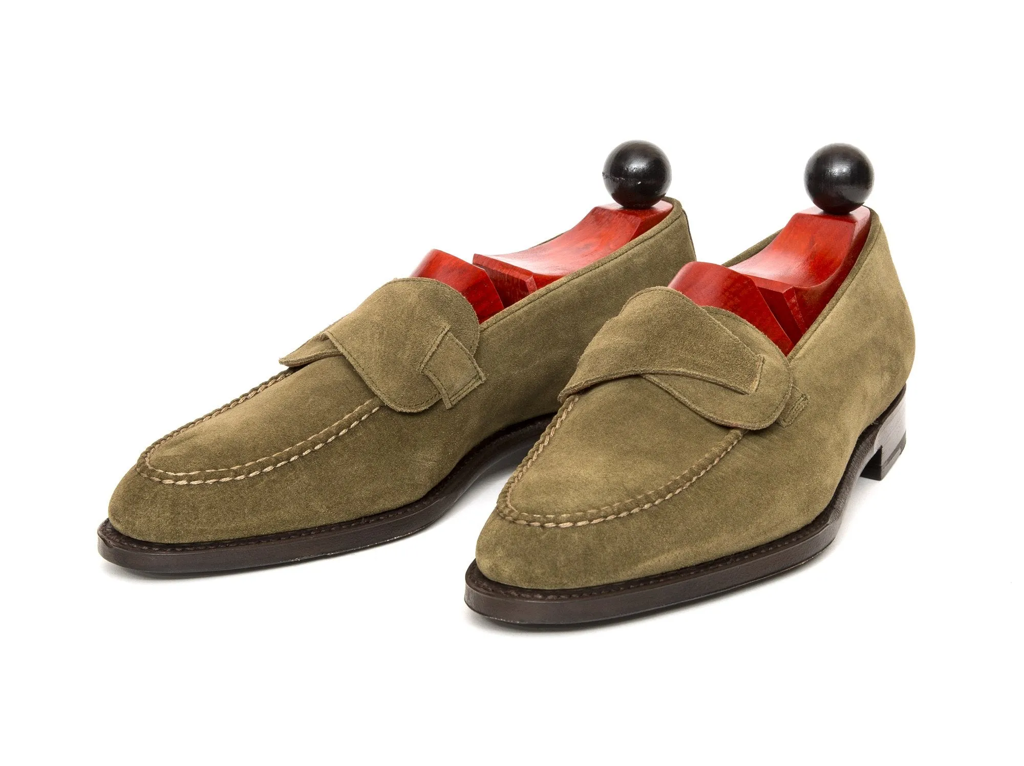 Hawthorne - MTO - Olive Suede - TMG Last - Single Leather Sole