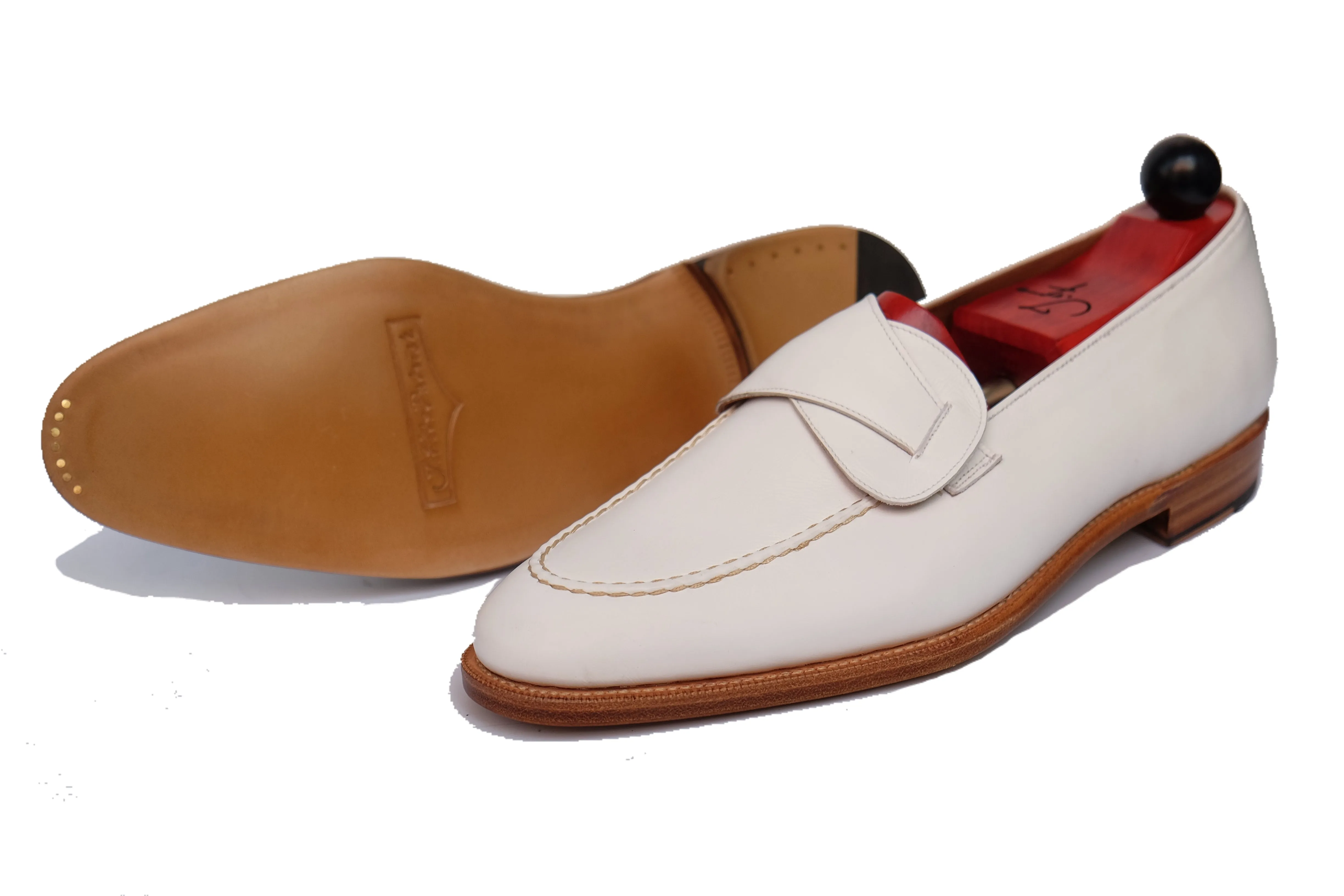 Hawthorne - MTO - White Calf - TMG Last - Single Leather Sole