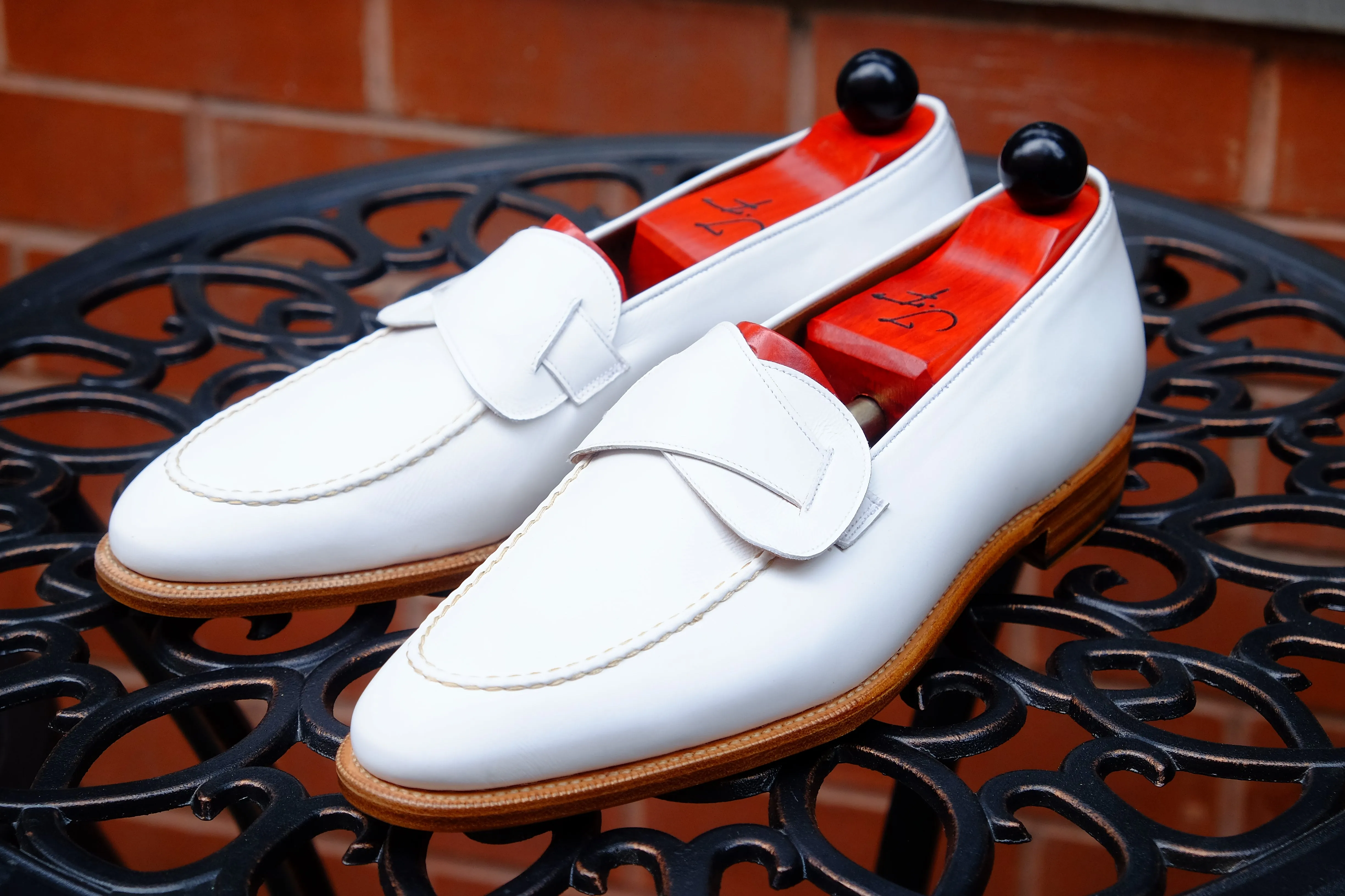 Hawthorne - MTO - White Calf - TMG Last - Single Leather Sole