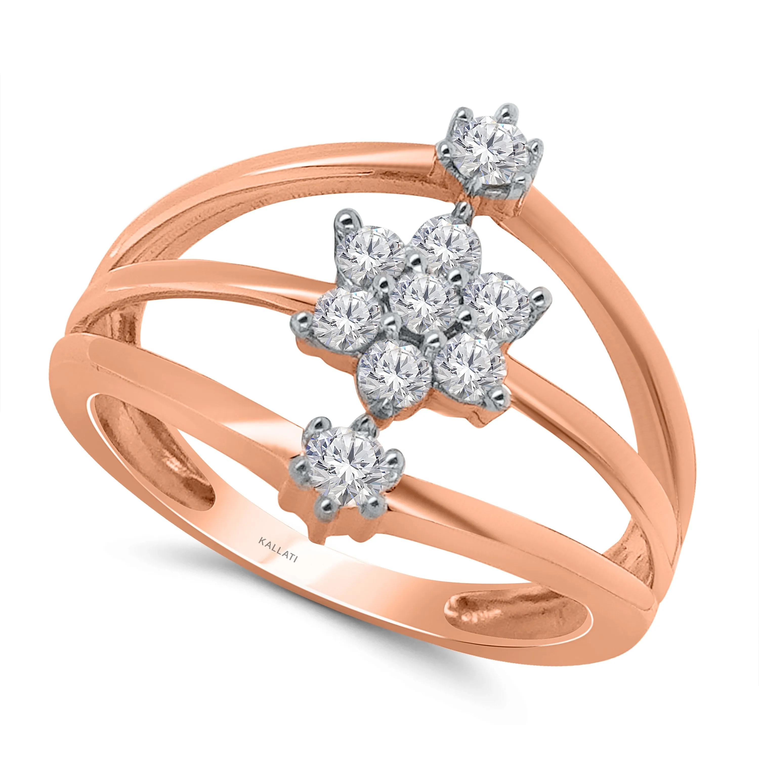 Kallati Diamond Eternal Ring in 14K Rose Gold