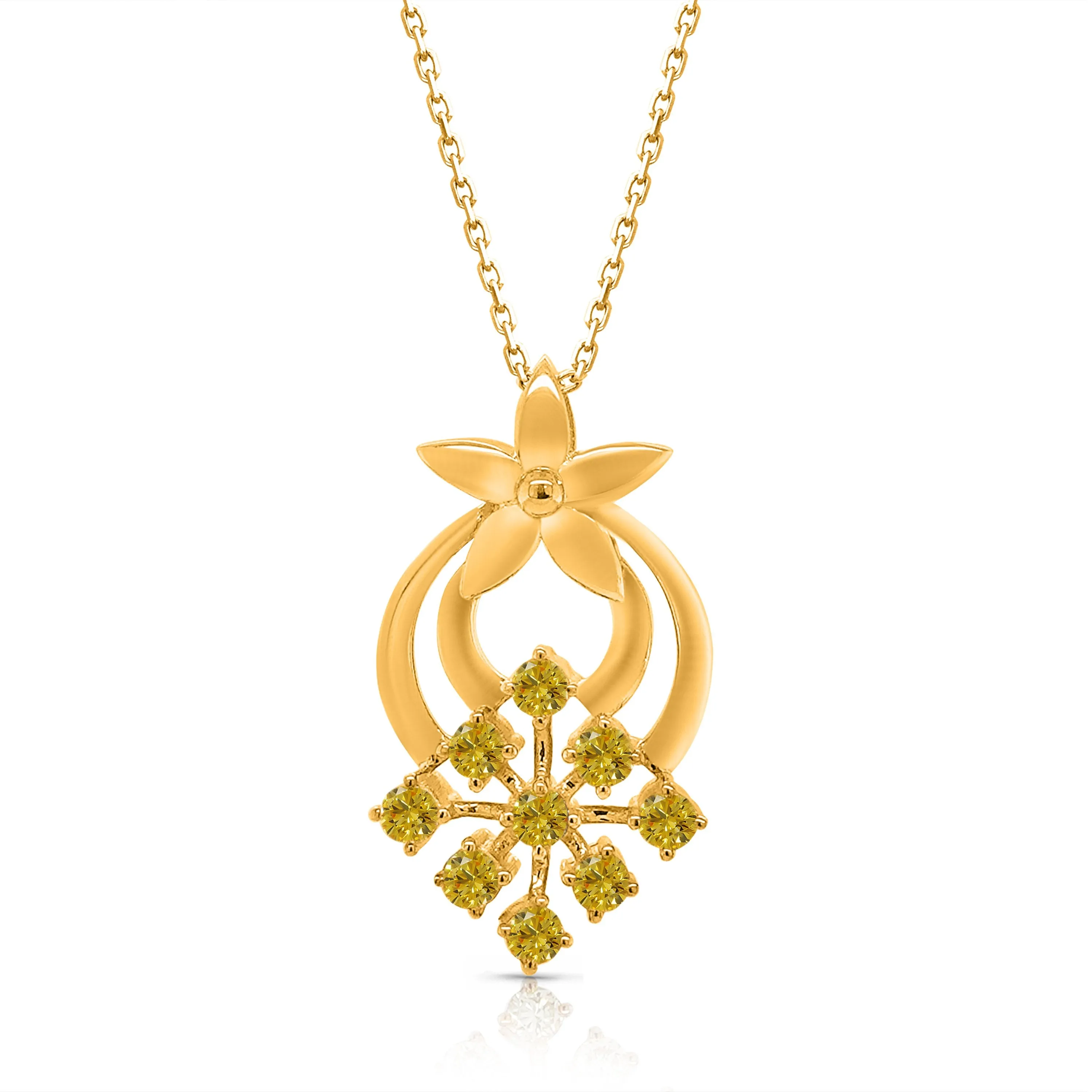 Kallati Eternal Yellow Gold Diamond Pendant