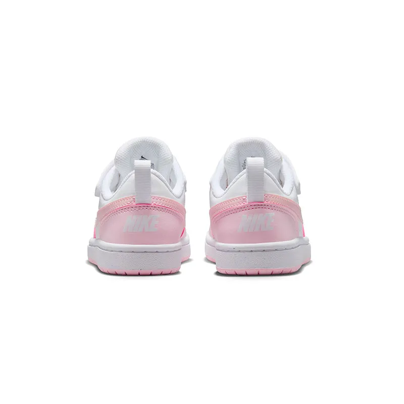 Kid's Preschool Court Borough Low Recraft White/Pink Foam