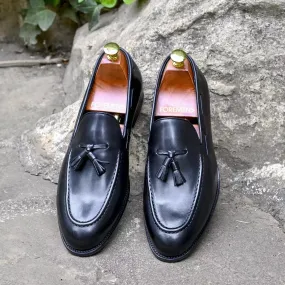 LULAK | Black Braided Tassel Loafers