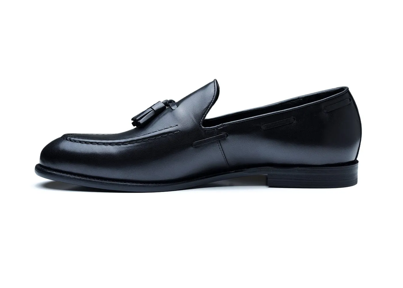 LULAK | Black Braided Tassel Loafers