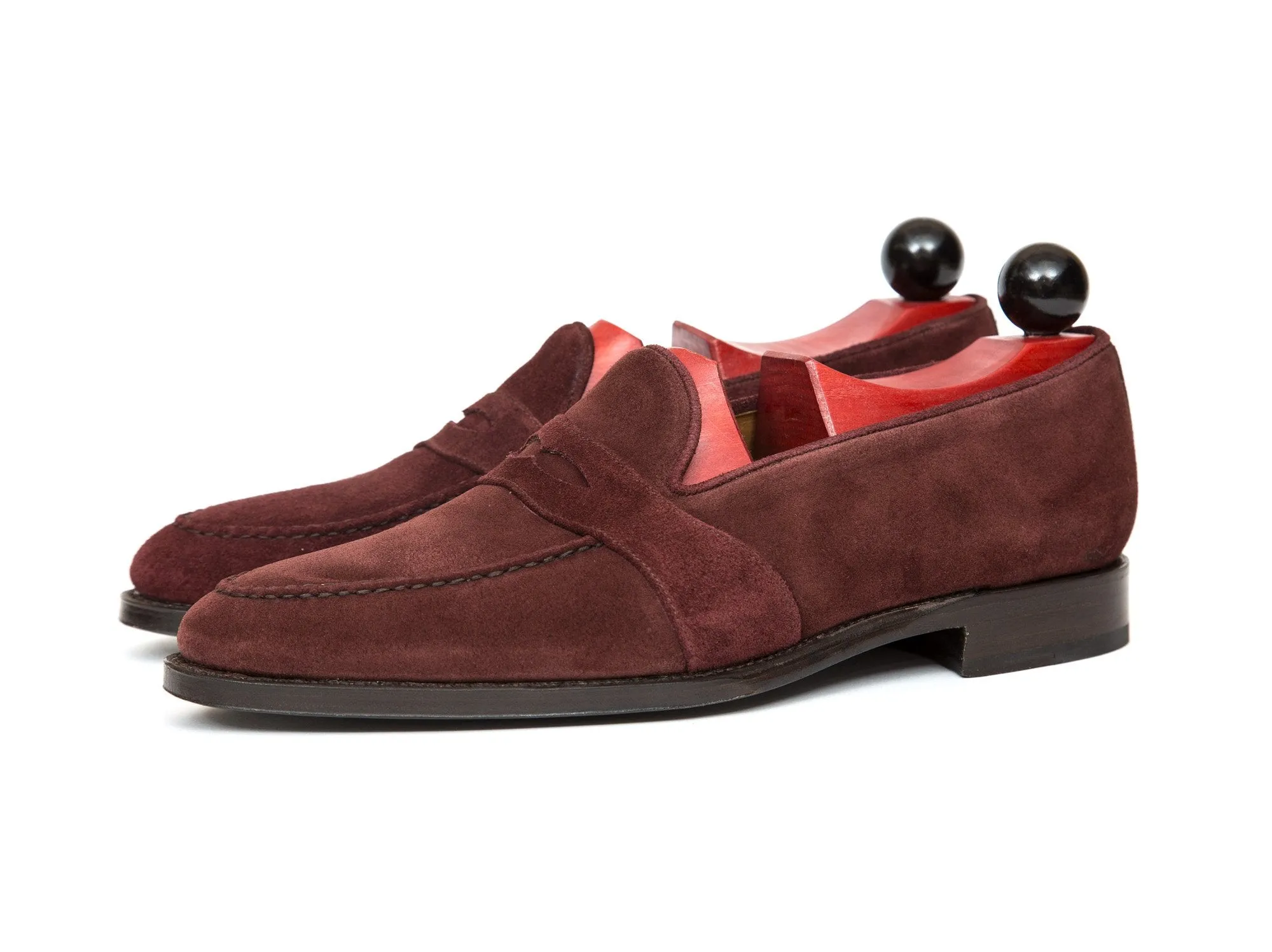 Madison - MTO - Burgundy Suede - TMG Last - Single Leather Sole