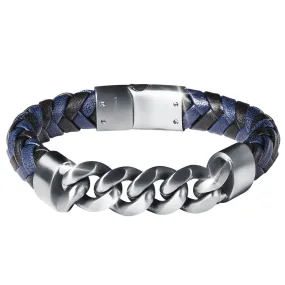 Midnight Leather Men's Bracelet