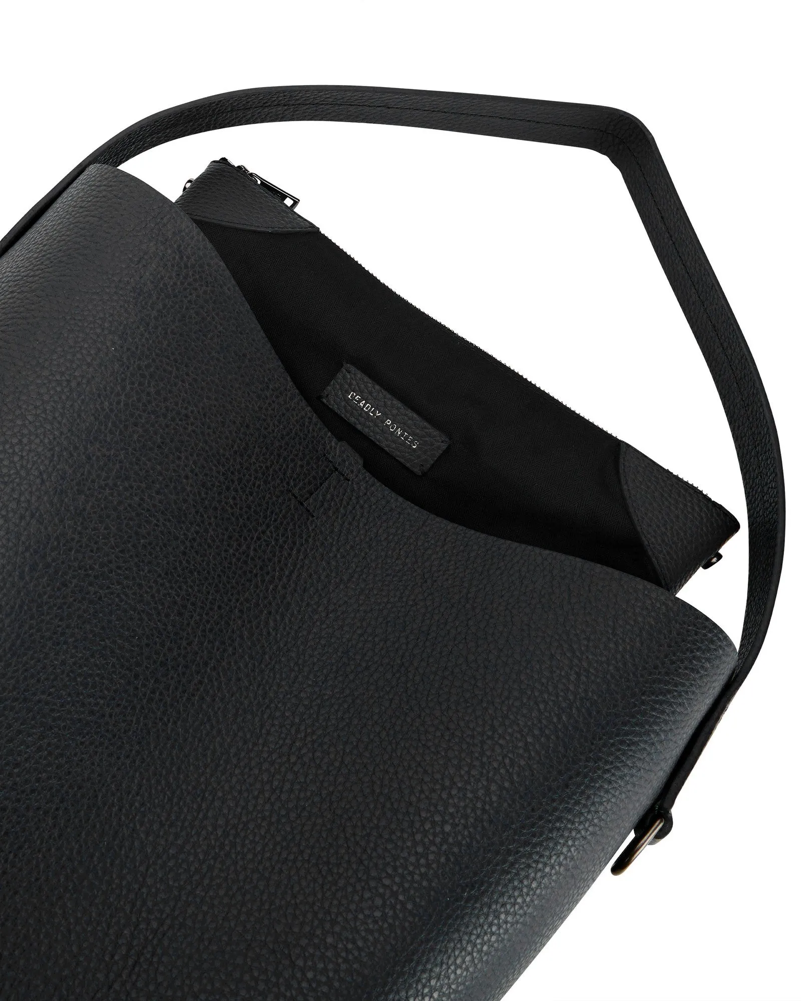 Mr Bellboy Tote Grained, Black/Gunmetal