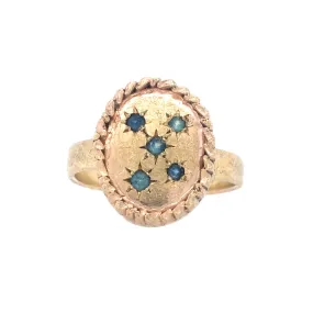 Mystic Capers Gold Feather Signet Ring - Nina Baker