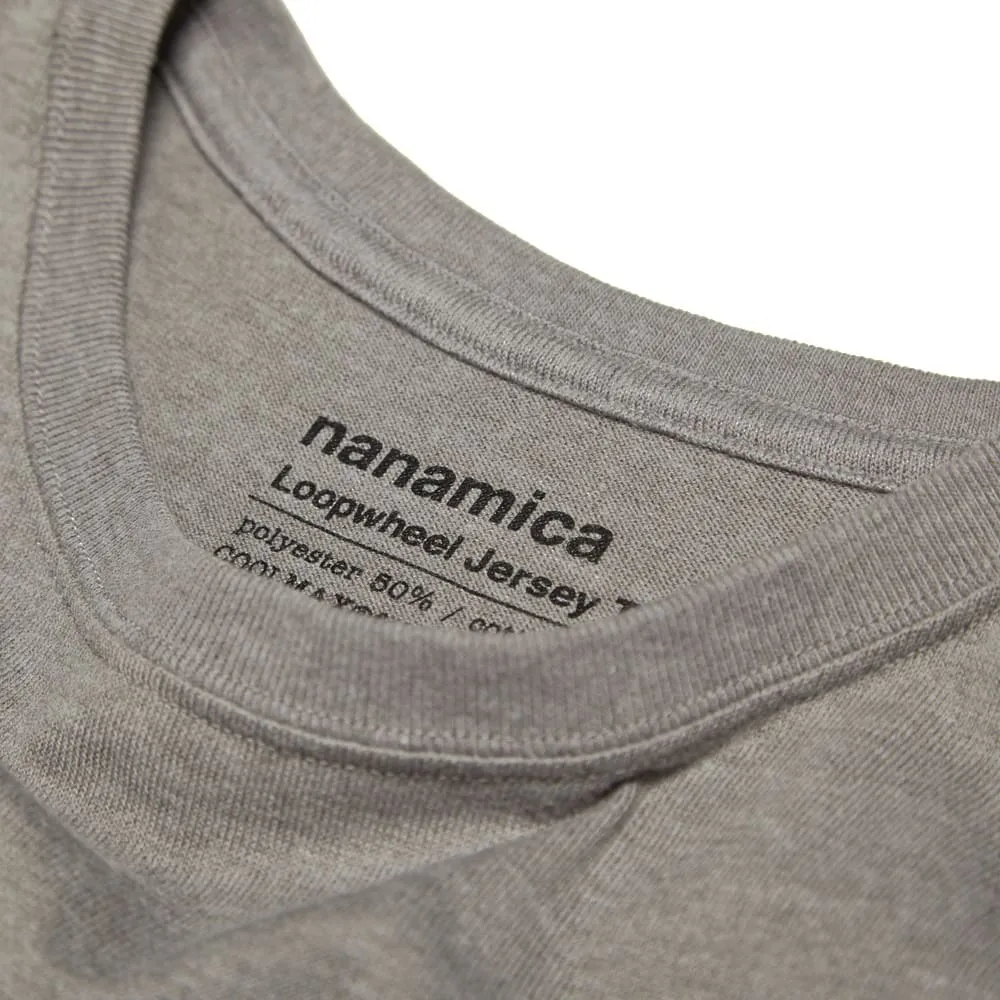 Nanamica CoolMax Loopwheel Graphic TeeHeather Grey