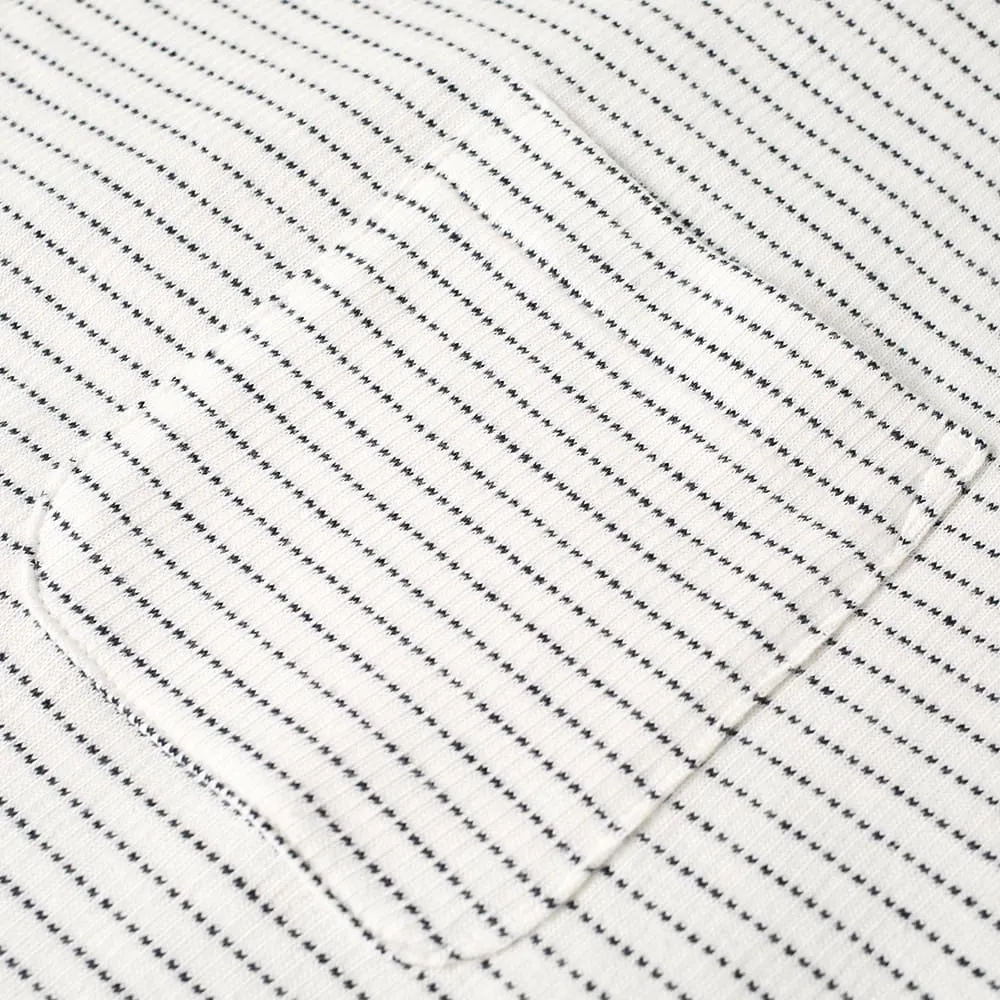 Nanamica Dot Stripe TeeOff White