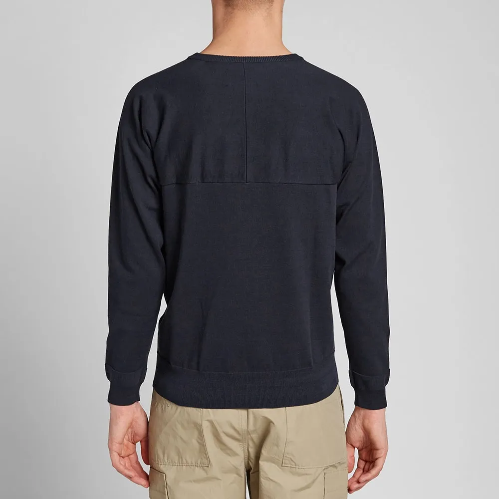 Nanamica Raglan Crew KnitNavy