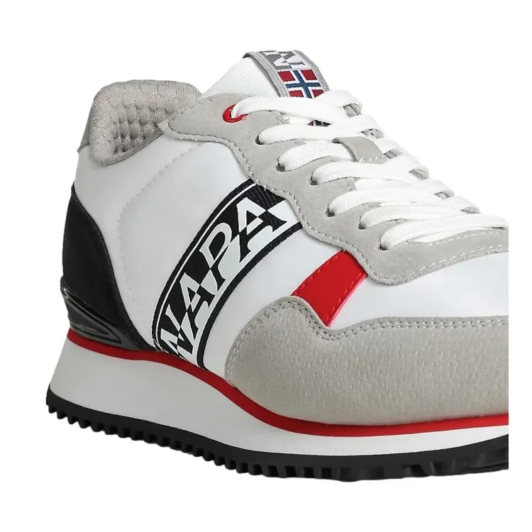 Napapijri S4COSMOS01 NP0A4HL501E1 Sneakers Uomo White Navy Red