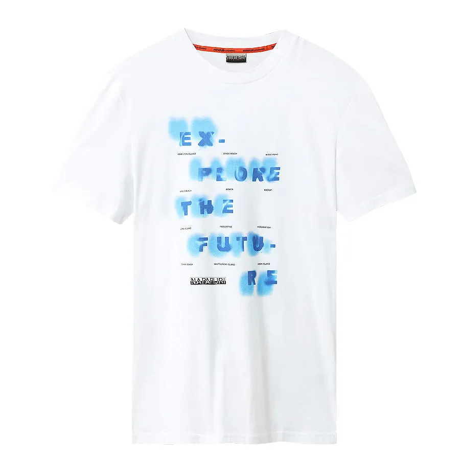 Napapijri - Sobar Explore The Future T-Shirt in White