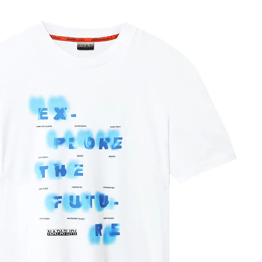 Napapijri - Sobar Explore The Future T-Shirt in White