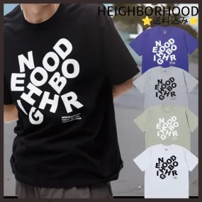 NEIGHBORHOOD  |Crew Neck Unisex Street Style Plain Short Sleeves Logo