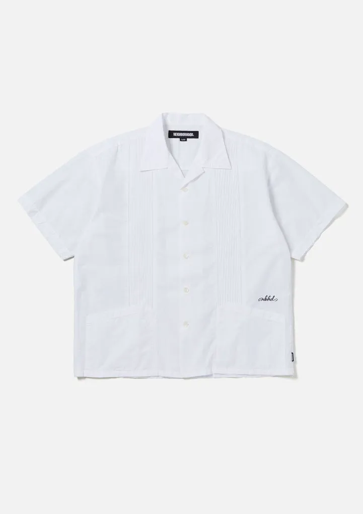 NEIGHBORHOOD  |Linen Street Style Plain Cotton Short Sleeves Logo Shirts