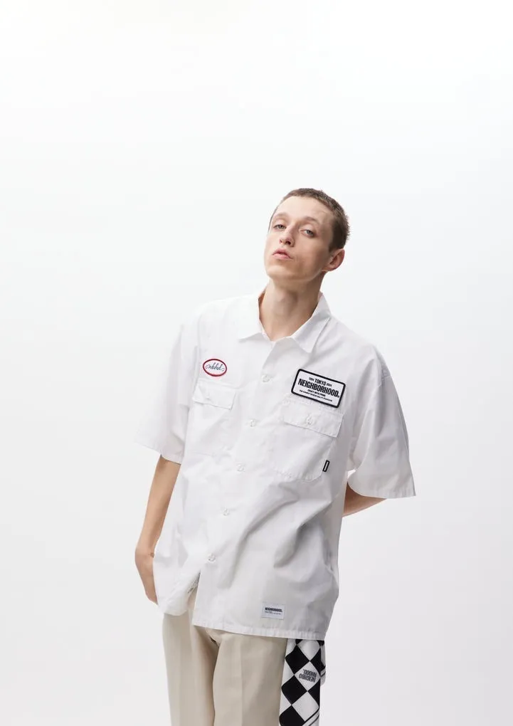 NEIGHBORHOOD  |Street Style Plain Cotton Short Sleeves Logo Shirts