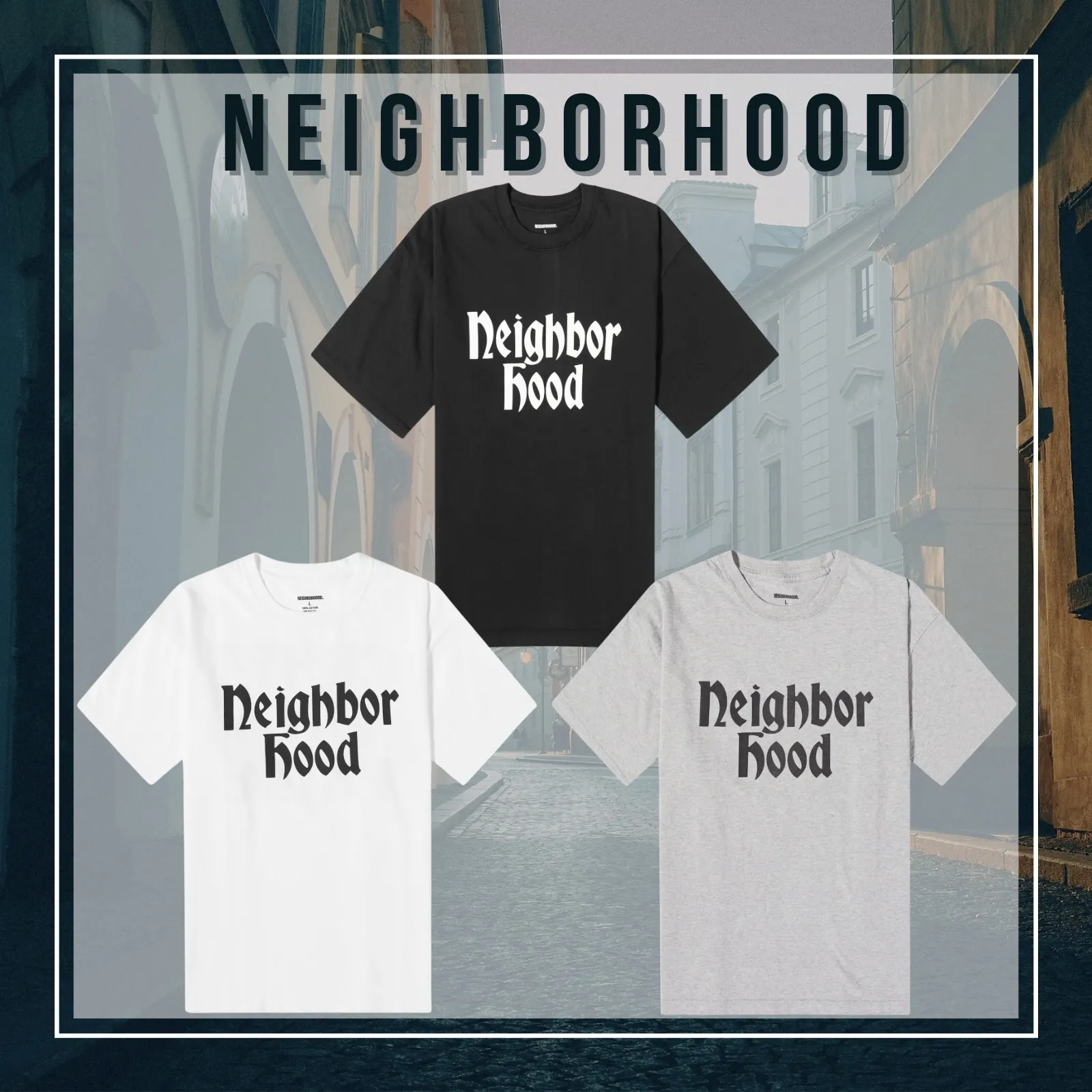 NEIGHBORHOOD  |Unisex Street Style Cotton Short Sleeves Logo T-Shirts