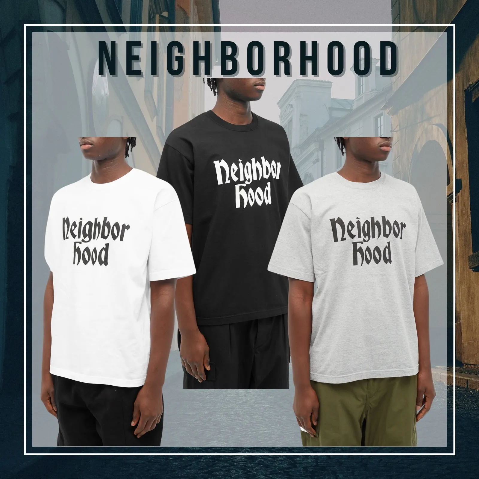 NEIGHBORHOOD  |Unisex Street Style Cotton Short Sleeves Logo T-Shirts