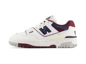 New Balance 550 White Burgundy Navy