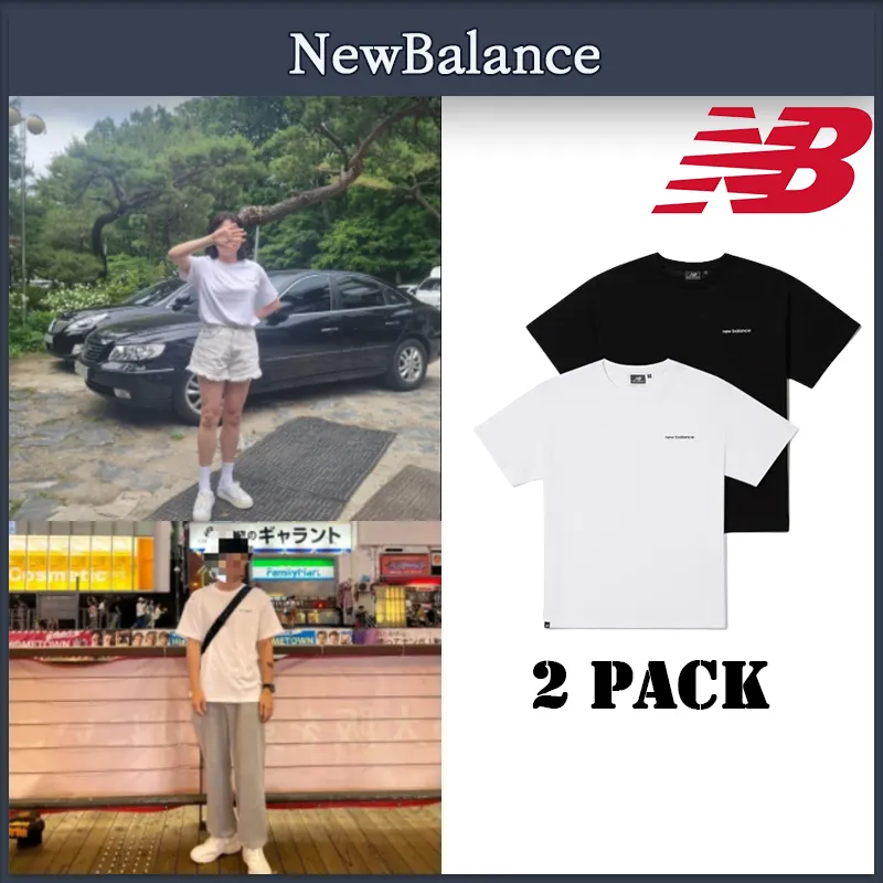 New Balance  |Unisex Street Style Cotton Logo T-Shirts