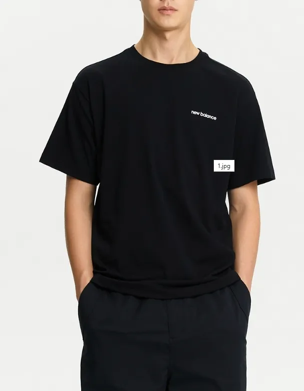 New Balance  |Unisex Street Style Cotton Logo T-Shirts