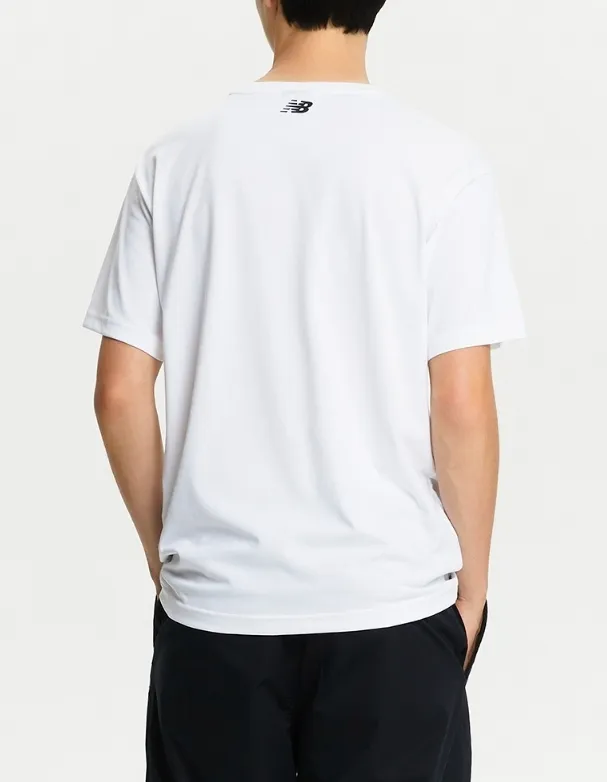 New Balance  |Unisex Street Style Cotton Logo T-Shirts