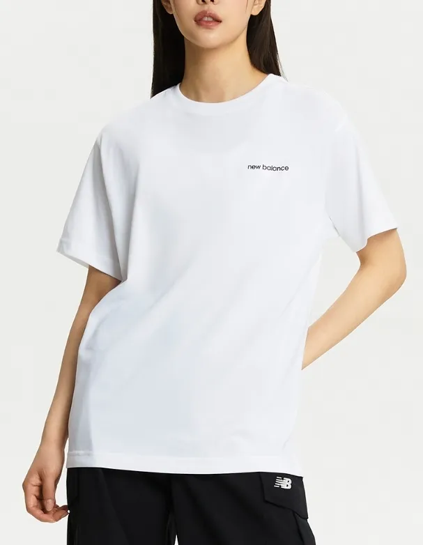 New Balance  |Unisex Street Style Cotton Logo T-Shirts