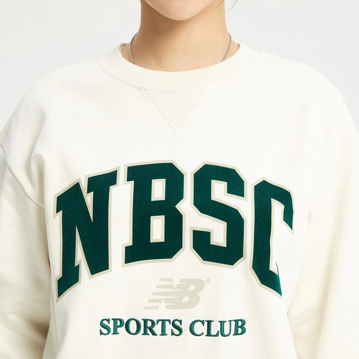 New Balance  |Unisex Street Style Logo Sweatshirts