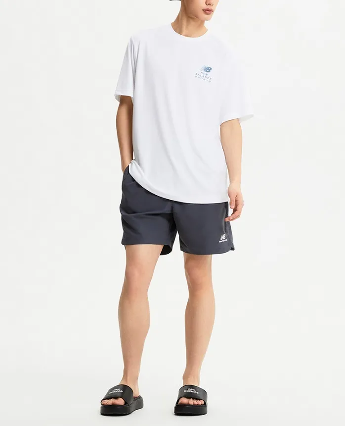 New Balance  |Unisex Street Style Plain Cotton Short Sleeves Logo T-Shirts