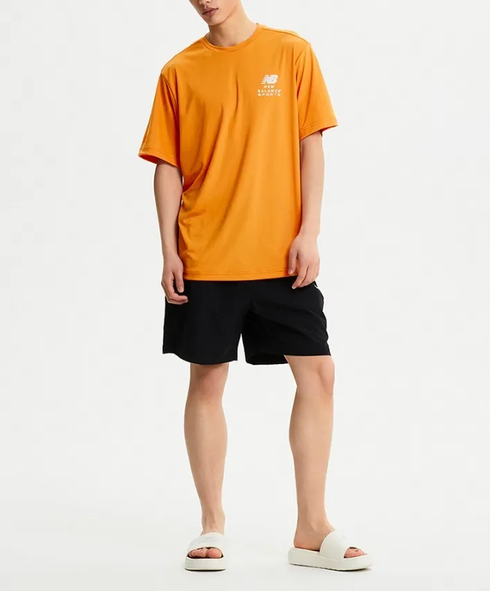 New Balance  |Unisex Street Style Plain Cotton Short Sleeves Logo T-Shirts