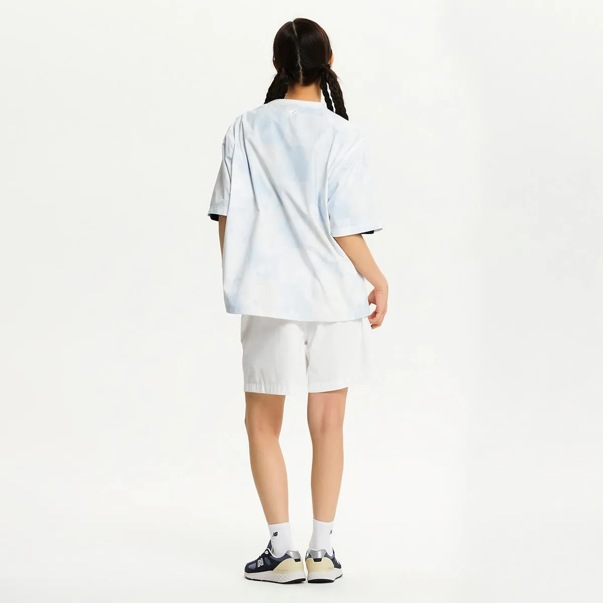 New Balance  |Unisex Street Style U-Neck Co-ord Logo T-Shirts