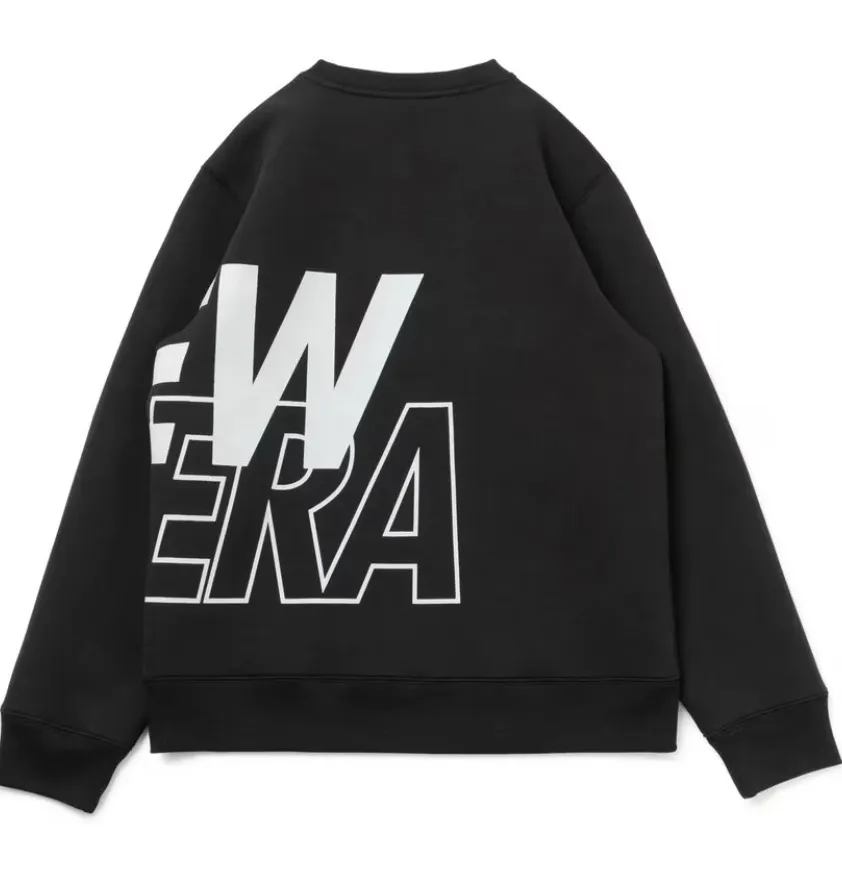 New Era  |Unisex Blended Fabrics Street Style Plain Logo Sweatshirts