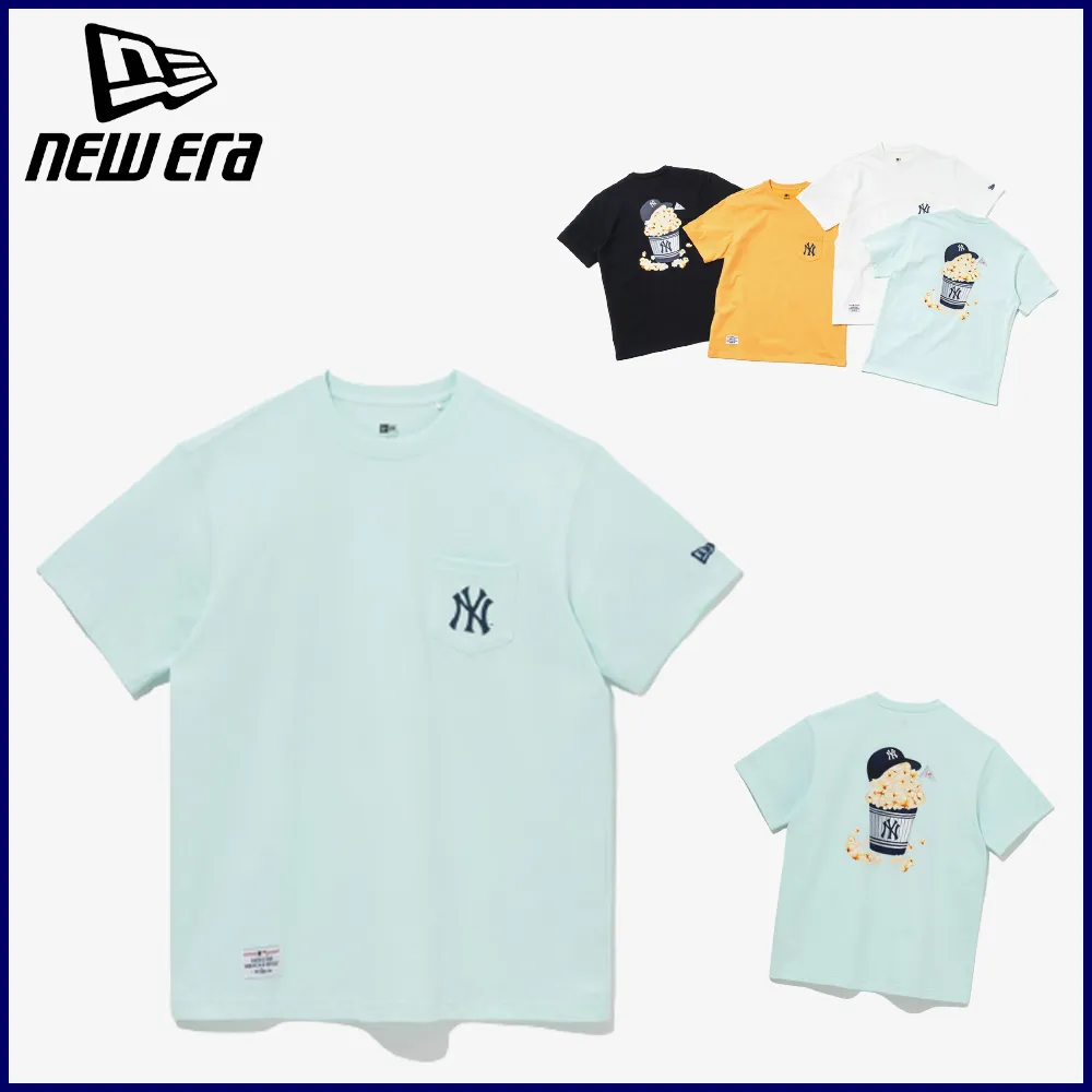 New Era  |Unisex Collaboration Cotton With Jewels Co-ord Logo T-Shirts