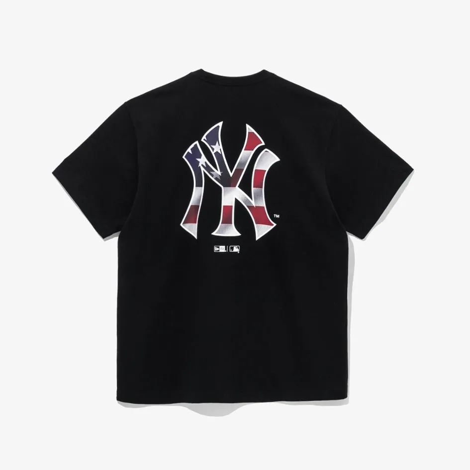 New Era  |Unisex Street Style Oversized Logo T-Shirts