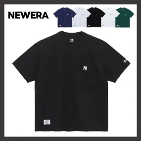 New Era  |Unisex Street Style Short Sleeves Oversized Logo T-Shirts