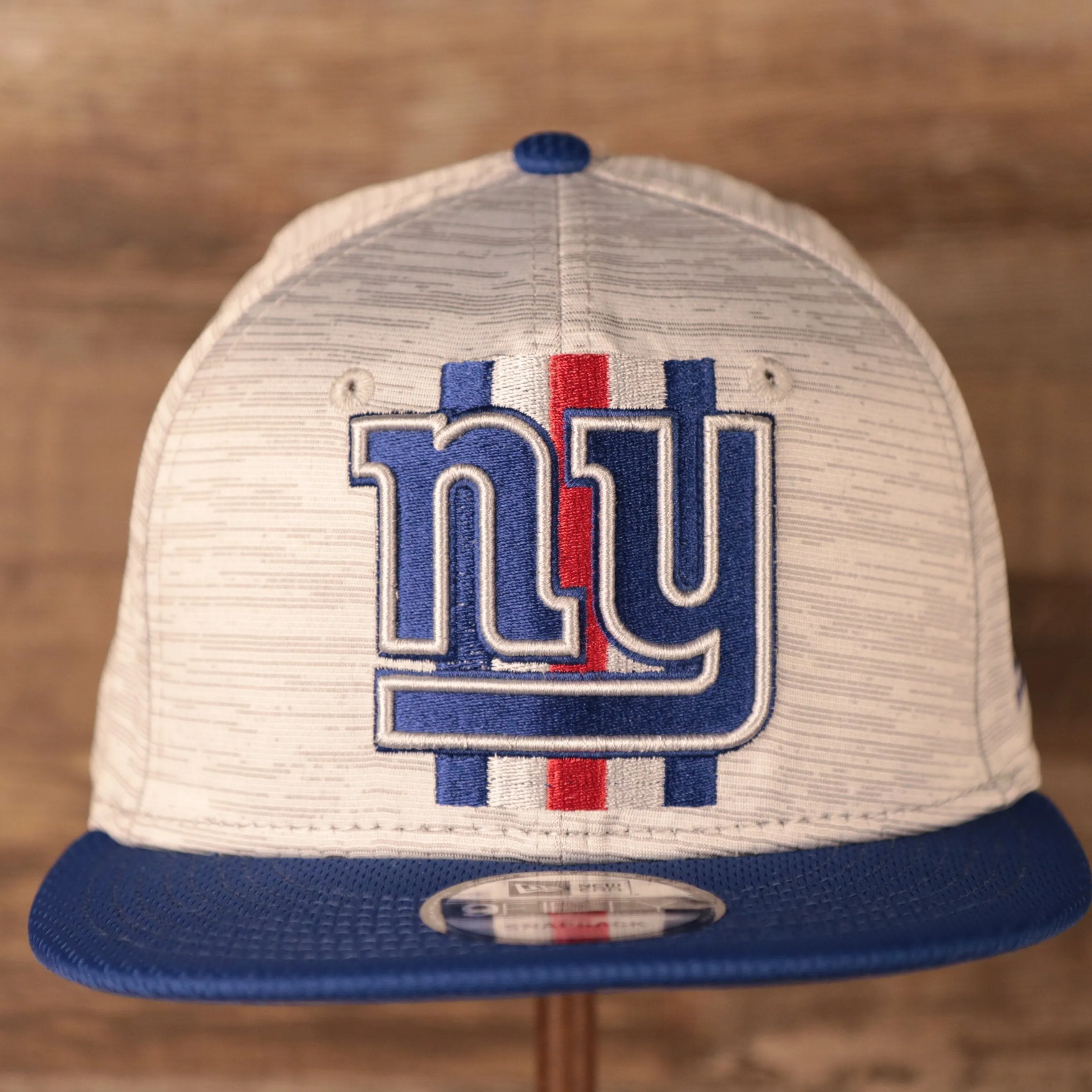 New York Giants 2021 NFL on Field Training Gray/Royal Blue 9fifty Snapback Hat