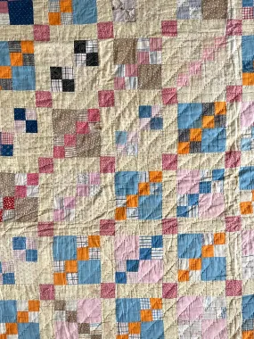 Nine Patch with Cheddar Quilt | Cutter Quilt