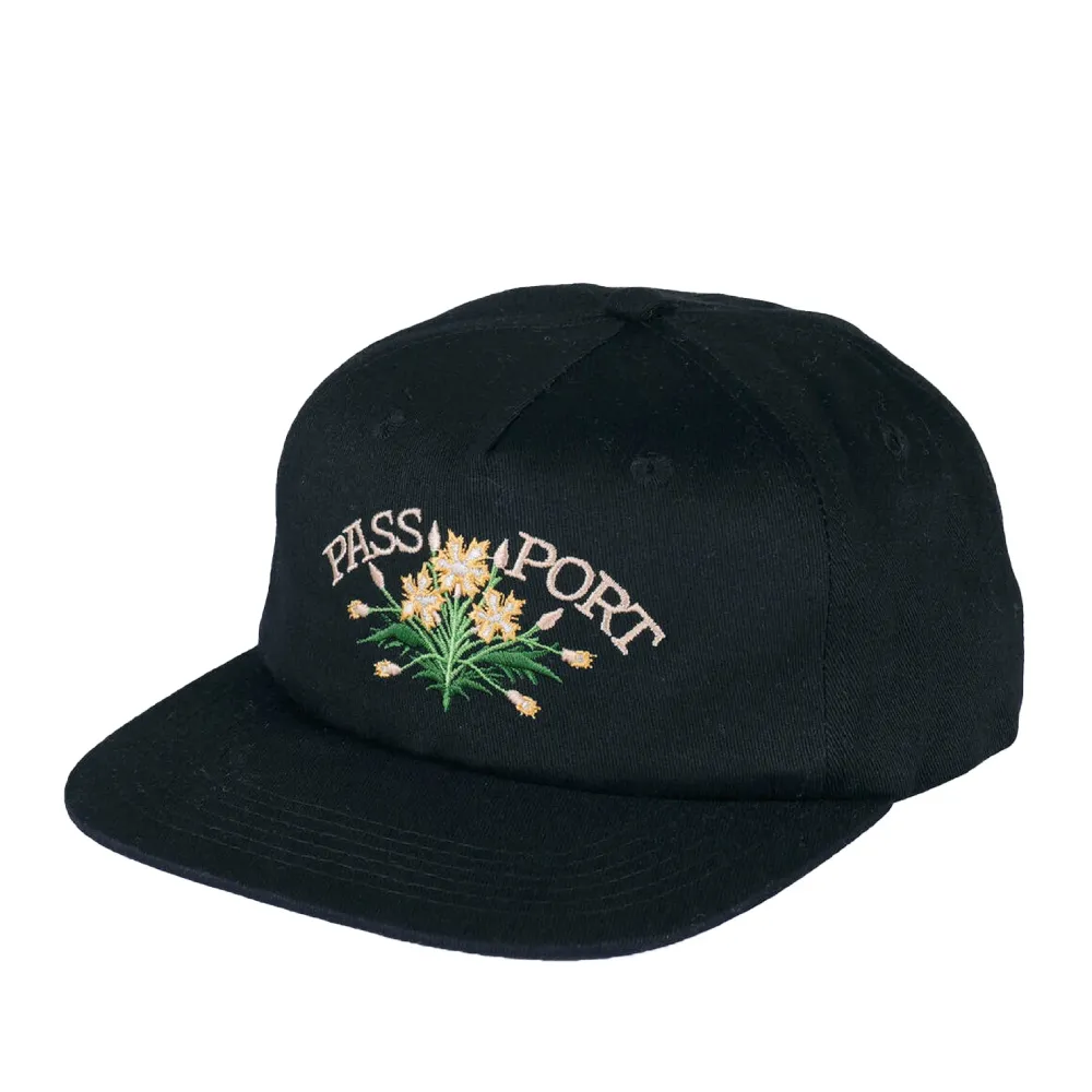 Pass Port Bloom Workers Cap Black