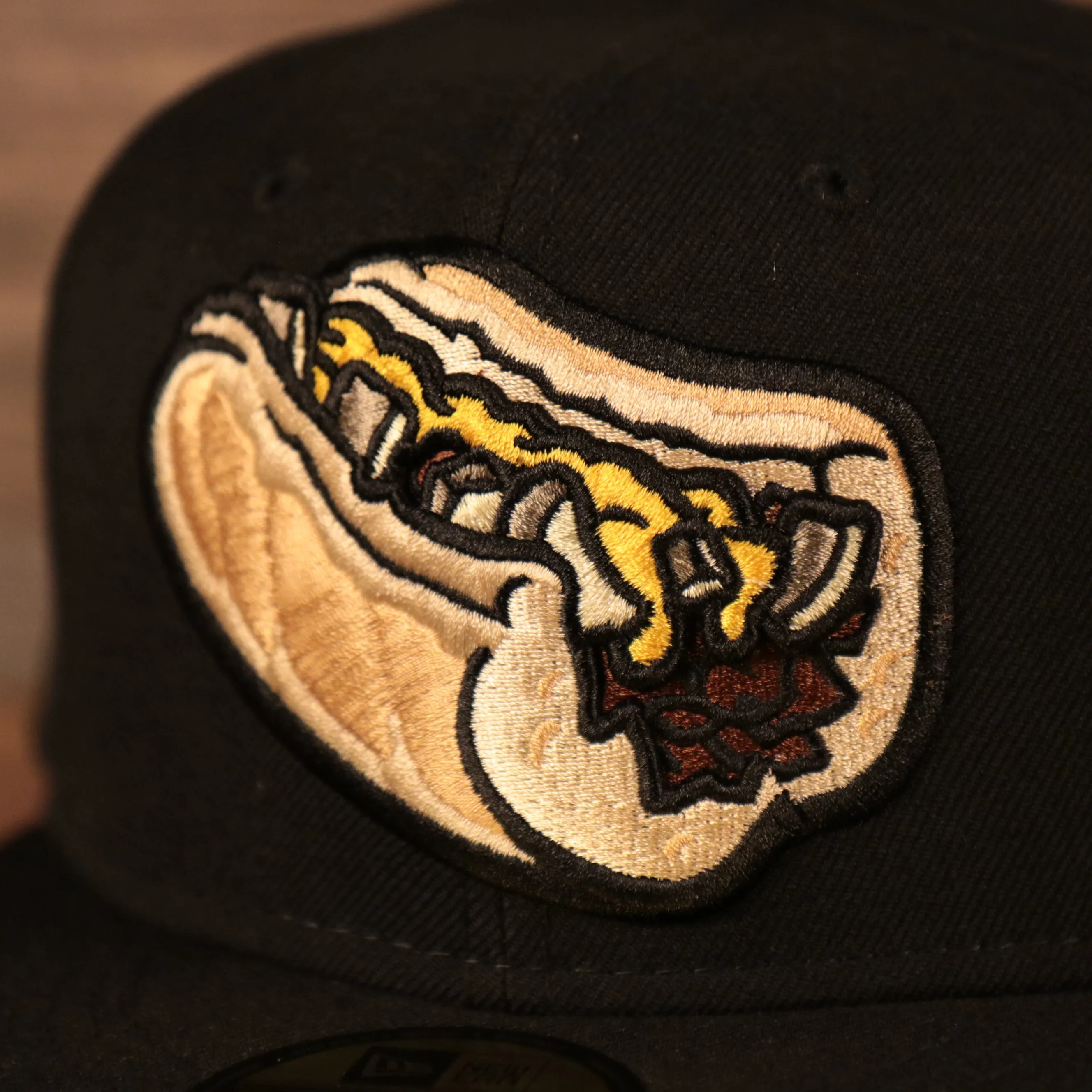 Philly Cheesesteak With Onions Black 59fifty Gray Bottom Cap | Lehigh Valley Iron Pigs Grey Bottom Fitted New Era Cap