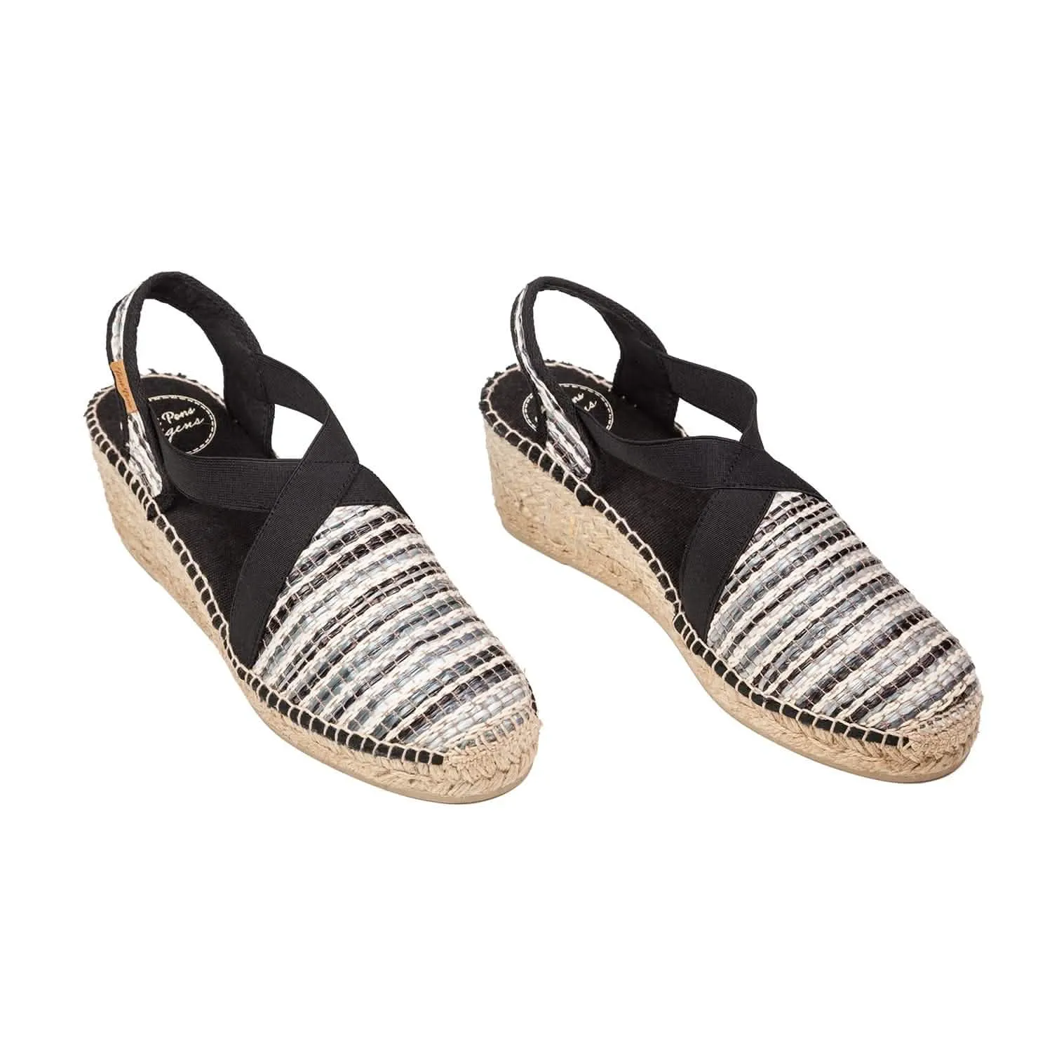 plain Cotton Blend Wedge Espadrille for Women - Terra-MA