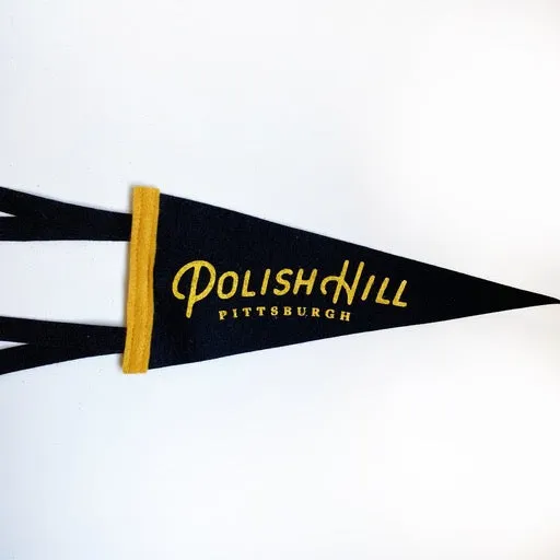 Polish Hill Neighborhood Pennant