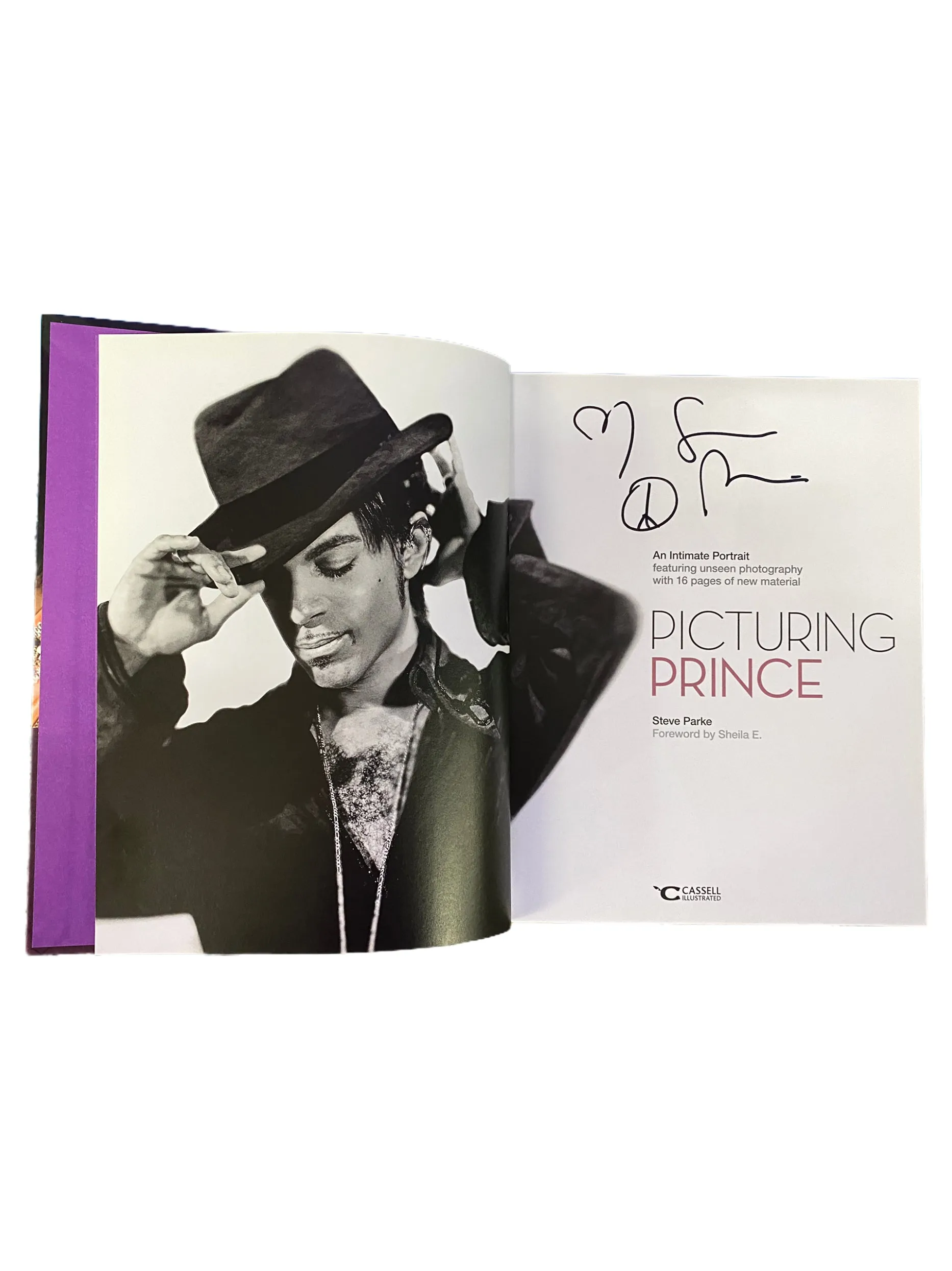 Prince – Picturing Prince : An Intimate Portrait by Steve Parke Hardback Book SIGNED