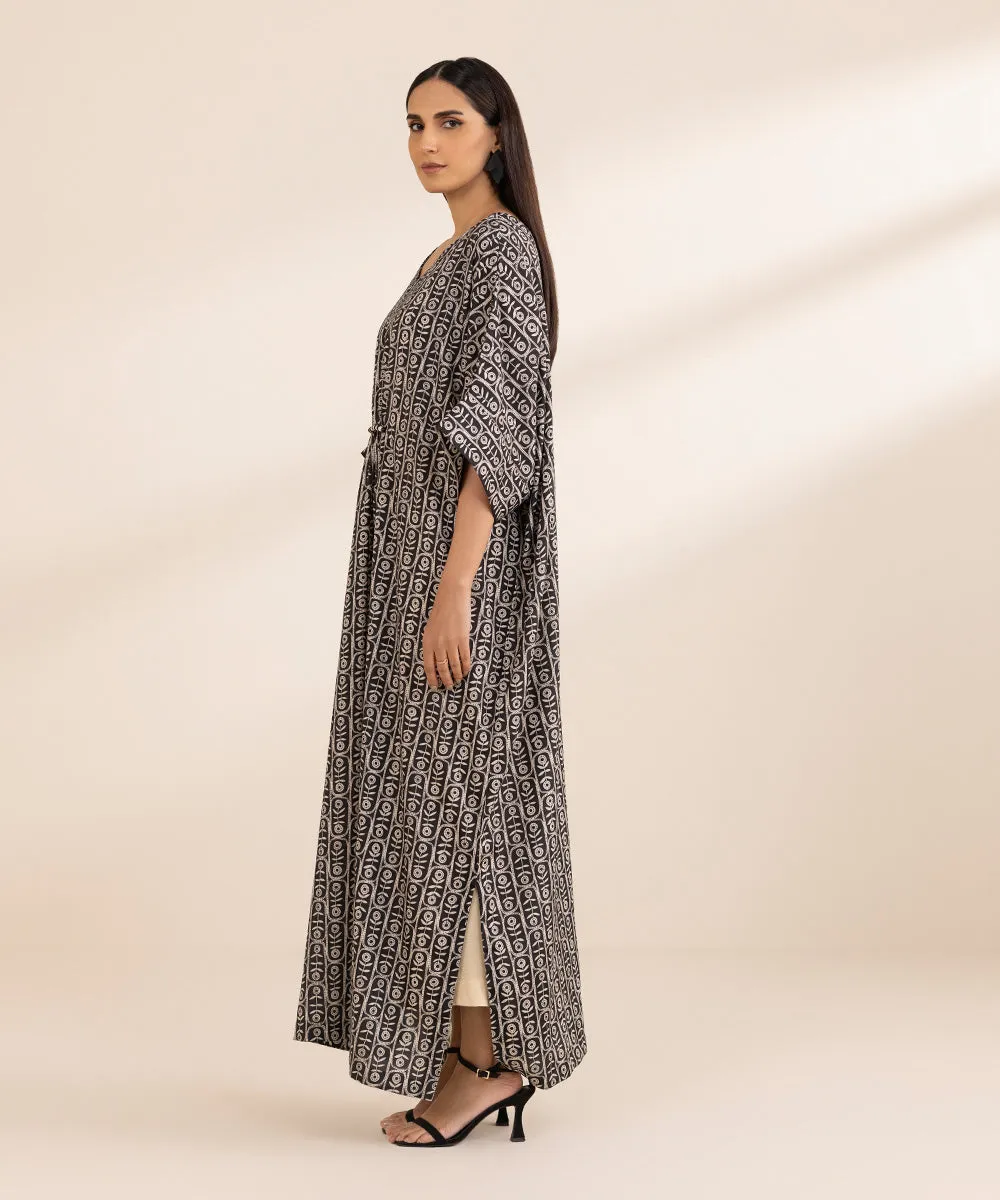 Printed Silk Kaftan