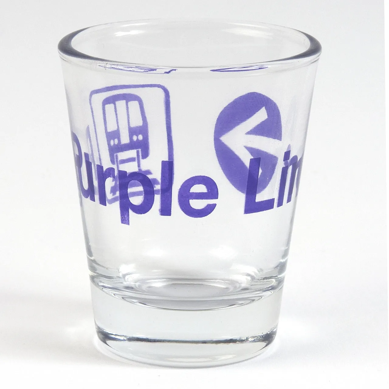 Purple Line Shot Glass