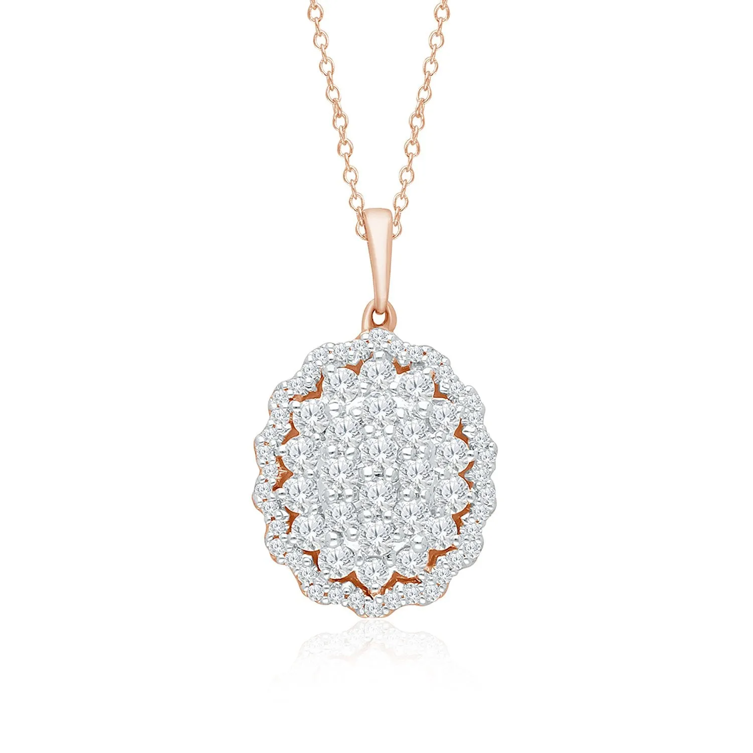 Rose Gold Diamond Eternal Pendant